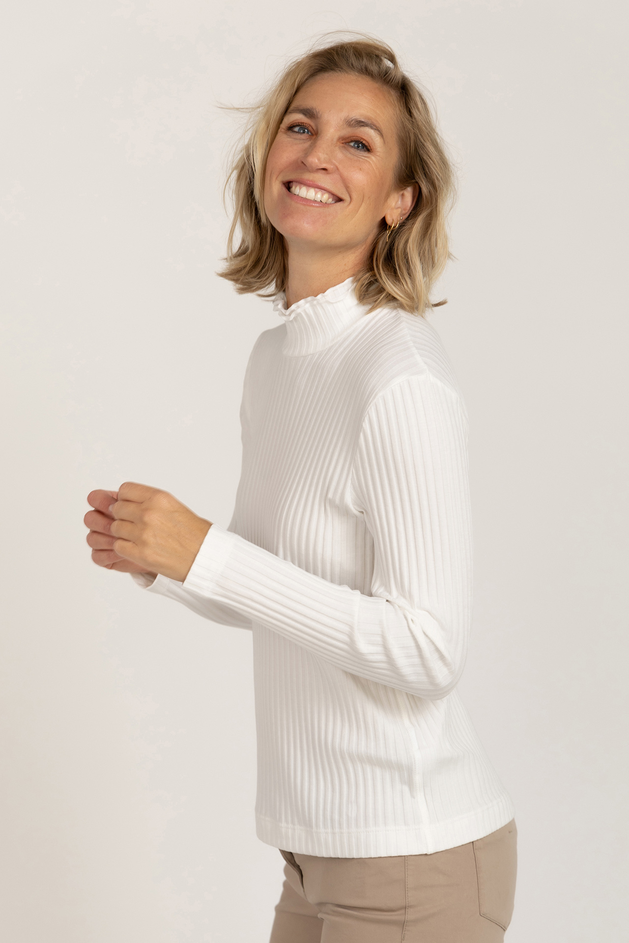 Zaida col t-shirt - Afbeelding 2